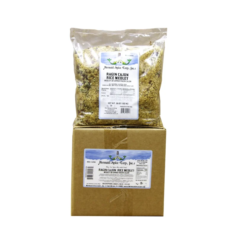 RAGIN CAJUN RICE MEDLEY 2.25 LB X 6= 13.50 LB