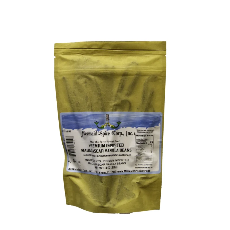 VANILLA BEANS (PREMIUM) IMPORTED 4 OZ ( MADAGASCAR )